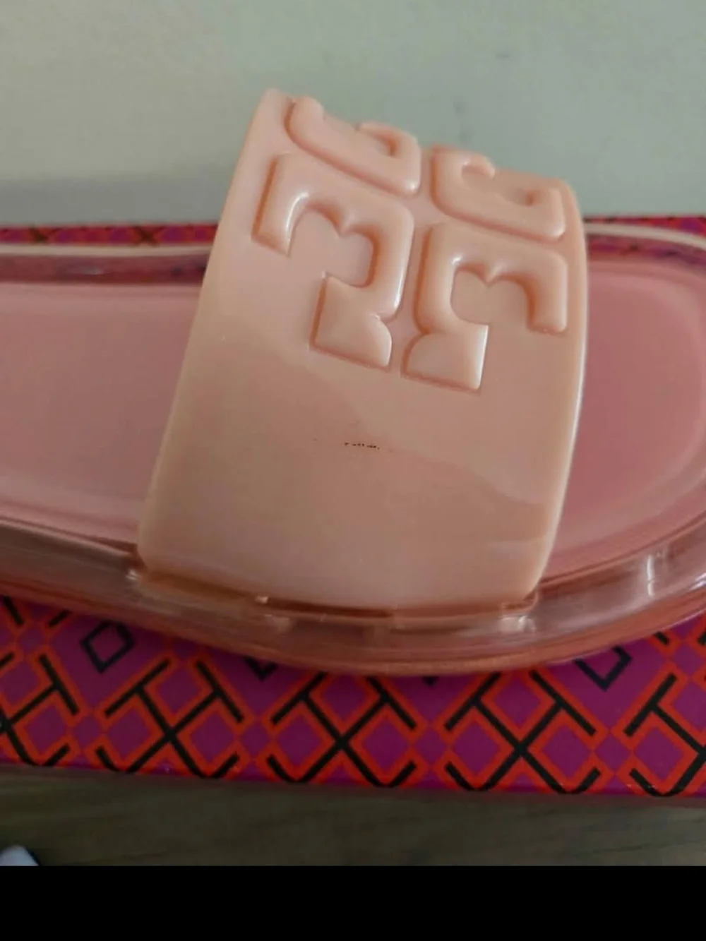 Tory Burch Pink Salt Bubble Slides